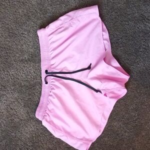Pink athletic shorts